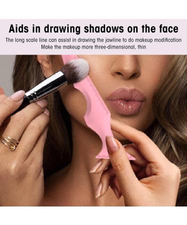 Reusable Eyeliner Stencils Silicone Beauty Ruler 5 In 1 Eyeliner Stencil Multi Purpose Silicone Eyebrow Pencil Stencil Winged Tip Eyeliner Aid for Makeup Cosmetic Pink - Buy Online on SooperMarket.com