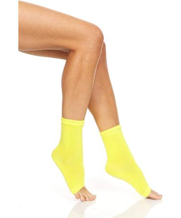 Yacht & Smith Women's Cotton Pedicure Socks - 6 Pairs, Open Toe Flip Flop Socks - Buy Online on SooperMarket.com