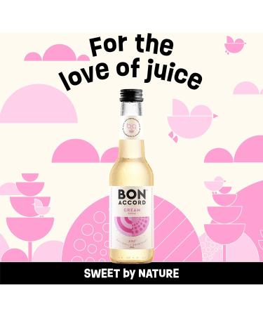 Cream Soda 275ml Pack of 12 From Bon Accord Plant Based Cream Soda Fizzy Soft Drink with Natural Flavours and No Artificial Sweeteners - Buy Online on SooperMarket.com