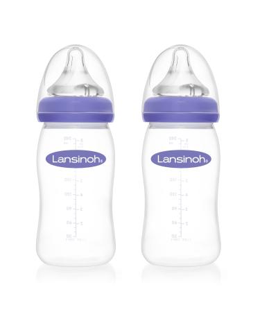 Lansinoh baby bottle with NaturalWave teat size M 2 x 240 ml double pack single