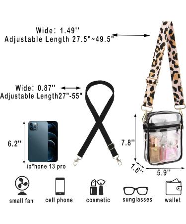 WEDDINGHELPER Clear Crossbody Purse with Inner Pocket - Stadium Approved for Concerts, Festivals, Sports Events - Buy Online on SooperMarket.com