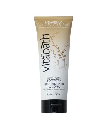 Vitabath Heavenly Coconut Cr me Body Wash Moisturizing Bath & Shower Cleanser & Skincare Radiant Detox & Restore Nourishing Body Polish - Cruelty-Free Paraben-Free - 10 oz Heavenly Coconut Creme 10 Fl Oz (Pack of 1)