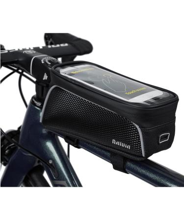 Ralvia Waterproof Bike Frame Bag - 7.0 Mobile Phone Holder & Bicycle Accessories - Ideal Navigation Pocket - Buy Online on SooperMarket.com