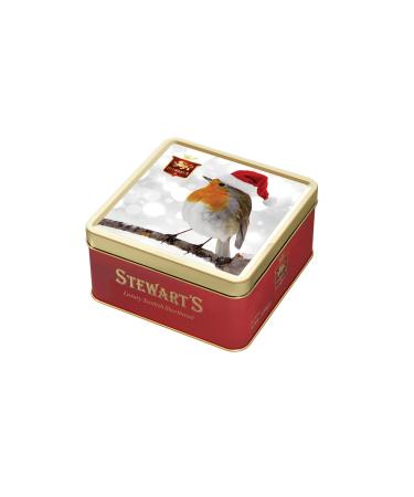 Stewart's - Robin Shortbread Gifting Tin (125g) - Traditionally Made Luxury Scottish Shortbread Delicious Melt-In-Mouth Biscuits Ideal Grab Sized Treat to Share 40 Years Heritage