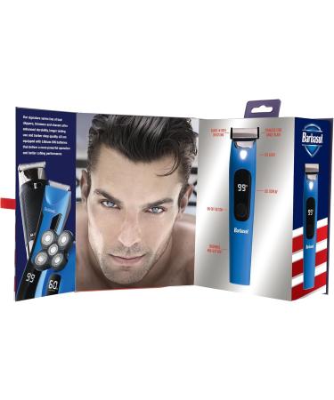 Barbasol Hybrid Face & Body Shaver - Rechargeable Wet/Dry 2 Hour Run Time LED Screen Stainless Steel - Buy Online on SooperMarket.com