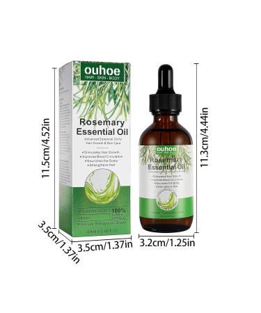 Organic Rosemary Oil for Hair Growth | Scalp & Hair Powering Aroma Therapy | Bexdug Pink Marine Oil with Glass Dripper - Improves Split Ends & Dry Scalp - Buy Online on SooperMarket.com