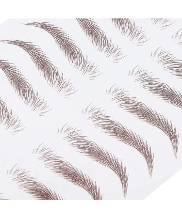 6D Waterproof Eyebrow Sticker - Professional Eyebrow Transfer Tool for Women & Girls | Brown | International Shipping - Buy Online on SooperMarket.com