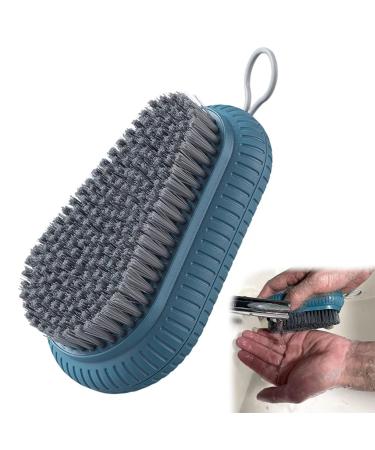 Heavy Duty Nail Brush Fingernail Scrub Brush   Durable Stiff Bristles Nail Scrub Brush  Hand and Nail Cleaning Brush for Men & Mechanics (Hand Wash Brush - Blue) Hand Wash Blue