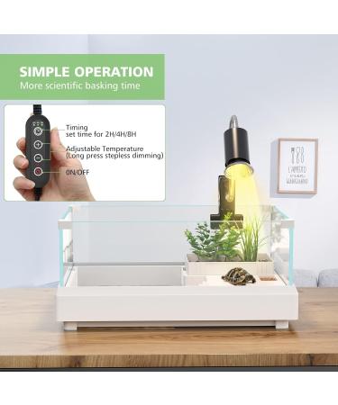 Lunriwis Turtles Heat Lamp | UVB Basking Spot Light Bulb for Reptiles - Ideal for Turtles Lizards Snakes and Amphibians - Buy Online on SooperMarket.com