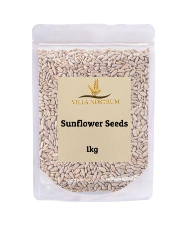 Sunflower Seeds 1kg by Villa Nostrum - Sunflower Seed Kernels High in Vitamin Rich in Protein Mineral Perfect for Snacking Baking Vegan Raw