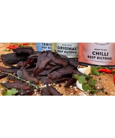 Raging Bull Original Beef Biltong - delicious authentic South African biltong. Made with natural ingredients & our award-winning skills. High in protein low carbs & gluten free. 10 x 28g snack packs. - Buy Online on SooperMarket.com