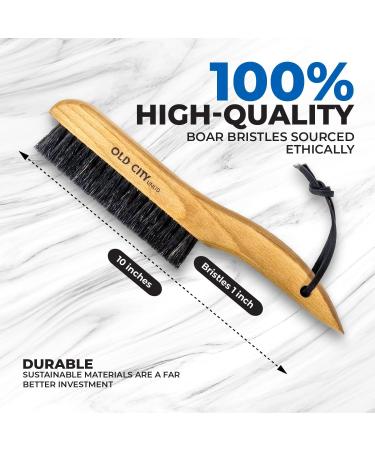 100% Boar Bristle Clothes Brush - Lint Remover for Suits Suede & Upholstery | USA Shipping - Buy Online on SooperMarket.com
