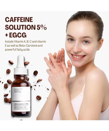 Caffeine Solution 5% + EGCG Eye Serum 30ml - Reduce Circles, Puffy Eyes, Wrinkles - Anti-Aging Eye Cream - Buy Online on SooperMarket.com