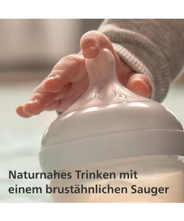 Philips Avent Natural Response Glass Baby Bottles - 240ml BPA-Free 2-Pack for Newborns (1 Month+) - Model SCY933/02 - Buy Online on SooperMarket.com