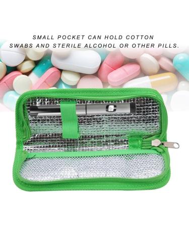 Portable Insulin Cooler Bag for Diabetes - Reusable Lightweight Cooling Bag (Green) - Buy Online on SooperMarket.com