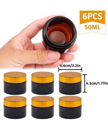 50 ml Empty Cosmetic Cream Jar - Reusable Containers for Creams Lotions & Essential Oils (6 Pack) - Ideal for International Shipping - Buy Online on SooperMarket.com