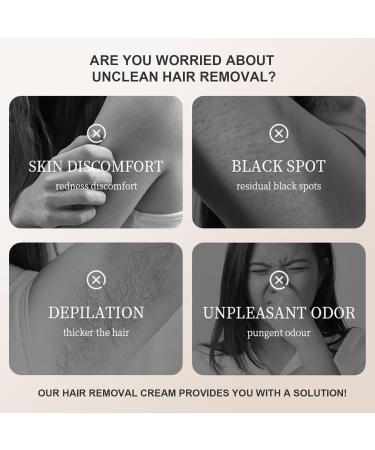 Hair Removal Cream for Women Hair Remover Bikini Hair Removal Cream - Depilatory Cream Long Lasting Smoothness Painless Flawless - for Underarms Legs Bikini Hair Removal Body Hair Removal Cream - Buy Online on SooperMarket.com