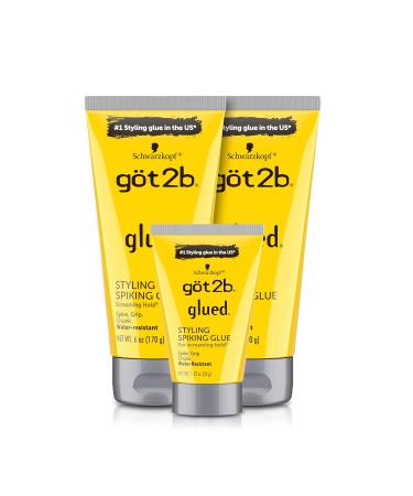 Got2B Glued Blasting Freeze Hairspray 12 oz Pack of 2 & Glued Styling Spiking Hair Gel 2-6oz tubes + 1 Travel 1.25oz tube Blasting Freeze Spray 12 Fl Oz (Pack of 2) Hairspray + Hair Gel 2 - 6oz - Buy Online on SooperMarket.com
