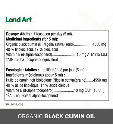 Organic Black Cumin Seed Oil - 50ml - For topical use - Cold Pressed - Vegan - Gluten Free - Made in Canada - Buy Online on SooperMarket.com
