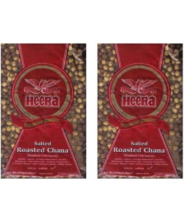 Heera Salted Roasted Chana (Red) 300g (Pack of 2)| Loaded With Health Benefiting Propertie | Inhibits Overeating And Keeps Hunger Pains At Bay | Can Be Prepared Variety Of Dishes