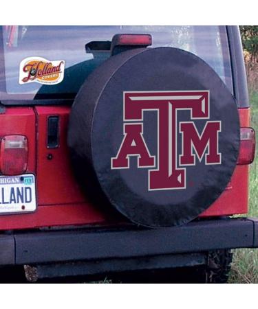 NCAA Texas A&M Aggies Black Tire Cover 29x8 - Officially Licensed - Buy Online on SooperMarket.com