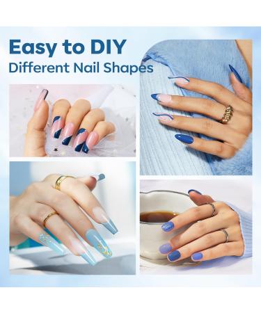 Modelones Builder Nail Gel Kit Clear Builder Gel with Mini Nail Lamp& Nail Forms Set Hard Gel Builder for Nails Extension Strengthener Base Gel in a Bottle Nail Art Manicure - Buy Online on SooperMarket.com