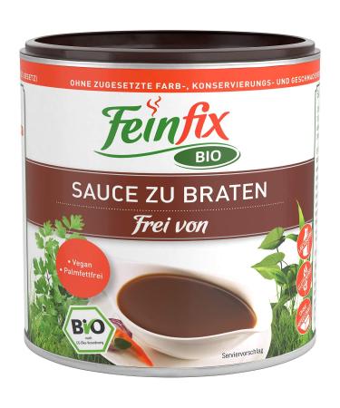 Feinfix organic sauce to fry 270g (2.5l sauce) |Saßenbinder lactose -free & vegan powder vegetarian for gravy / vegetables sauce / roast saucen for grilling / pasta sauce |F7-ZHHR-A7VY