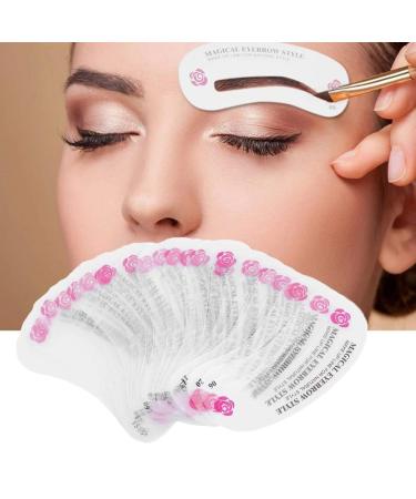 24 PCS Eyebrow Shaping Stencils Kalolary Eyebrow Grooming Stencil Kit Shaping Templates DIY Tools for Eyebrows Shaping