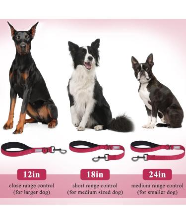 Vivaglory Short Dog Leash - Traffic Leash for Medium & Large Dogs 32cm Red Training Line - Buy Online on SooperMarket.com