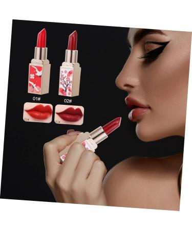 HAPINARY 2pcs Chinese Style Lipstick Non-stick Cup Lipsticks Moisturizing Lipstick Hydrating Lipstick Polymer Clay Cane Lipstick for Lady Lipstick for Women Set Shell Plastic Water Proof 1 count (Pack of 1) As Shown 12 - Buy Online on SooperMarket.com