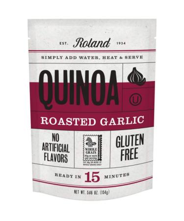 Roland Foods Roasted Garlic Seasoned Quinoa, Gluten Free, Specialty Imported Food, 5.46 Ounce (Pack of 6) Roasted Garlic 5.46 Ounce (Pack of 6)