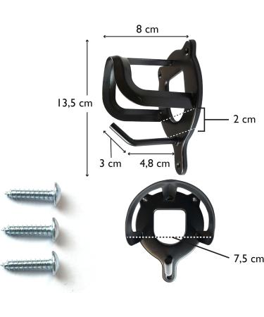 Bridle Holder for Horses - Metal Saddle Chamber with Extra Hooks | Red & Black | Perfect for Riding Stables - Buy Online on SooperMarket.com
