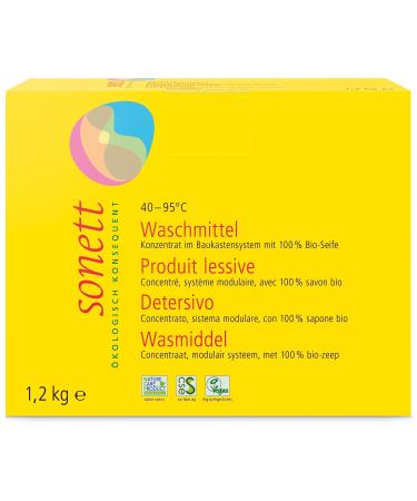 Sonett Organic Detergent Powder Concentrate 4095C (2 x 1.20 kg) 1.2 kg (2-pack) Single