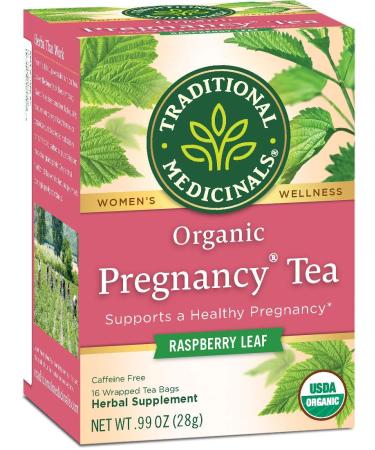 Traditional Medicinals Women's Tea Organic Pregnancy Tea Caffeine Free 16 Wrapped Tea Bags .99 oz (28 g)