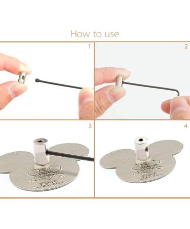 120 Pcs Pin Locks with Wrench - Sliver Locking Pin Keepers 6x5mm - Buy Online on SooperMarket.com
