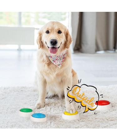 SuplutuX Recordable Training Buttons for Dog Dog buttons talk Training with 30 Patterns of Stickers Training Buttons for Dogs Puppy & Pets (Pack of 4) Pack of 4 - Buy Online on SooperMarket.com