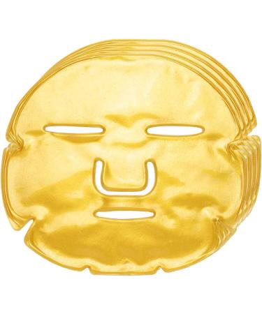 Greenlife Crystal 24K Gold Collagen face 10pcs Masks sheet - Anti Aging Wrinkles Moisturising Blemishes Firming Toning Dark Circles (10 pcs golden facial mask) - Buy Online on SooperMarket.com