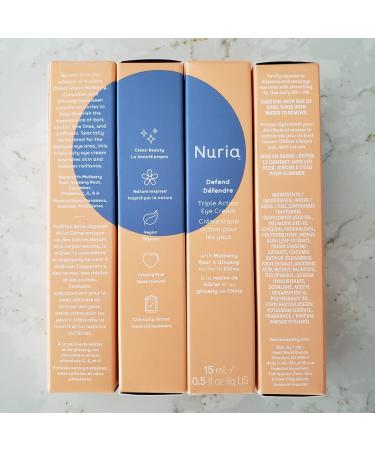 Nuria Defend Triple Action Eye Cream - Dark Circles, Puffiness & Fine Lines - 15mL - Buy Online on SooperMarket.com