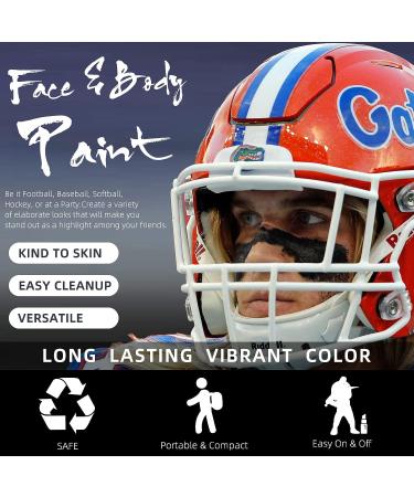 Eye Black Baseball Kits | Face & Body Paint Sticks for Athletes | Halloween SFX Makeup | 6PCS Black - Buy Online on SooperMarket.com