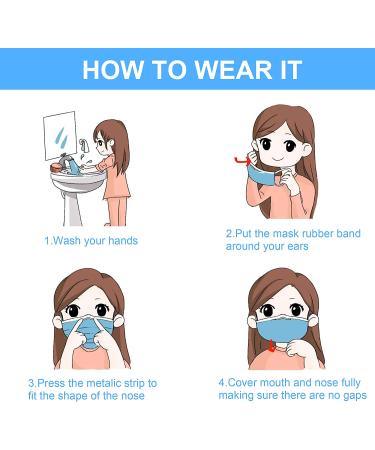 Fedciory Plus 50PCS Kids Disposable Face Masks | Cute Cartoon Design | Breathable & Comfortable | Elastic Earloop | Girls & Boys Masks For Children - Buy Online on SooperMarket.com