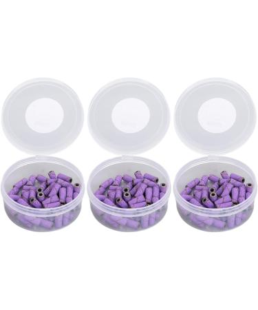 Nail Sanding Bands Smoothing Nail Art Sanding Bands with Storage Box for Manicure (Violet) - Buy Online on SooperMarket.com