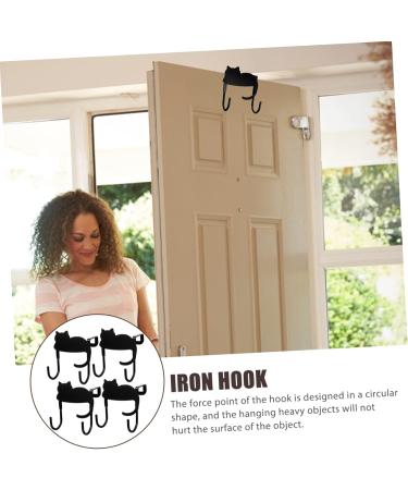Alipis 8 Pcs Door Hook Metal Trim Cabinet Hooks Door Back Clothing Organizer Child Nail Wall Hanger - Buy Online on SooperMarket.com