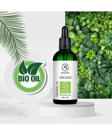 Argan Oil Organic 100ml - Argania Spinosa - Argan Oil - Cold Pressed - 100% Natural - Argan Oil in Light Protection Glass Bottle - Skin Care - Hair Care - Organic Oil for Hair and Skin - Beauty - Buy Online on SooperMarket.com