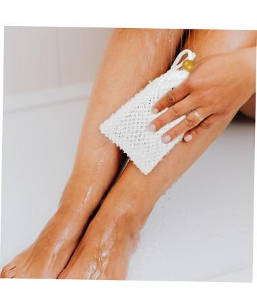 BELLIFFY 1pc Soap Loofah Sponge Bath Scrubber Body Scrub Sponge Shower Net Soap Storage Nylon - Buy Online on SooperMarket.com