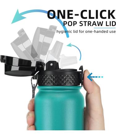 Replacement Straw Lid for Fanhaw 20 oz Insulated Water Bottle - Standard Mouth - Buy Online on SooperMarket.com