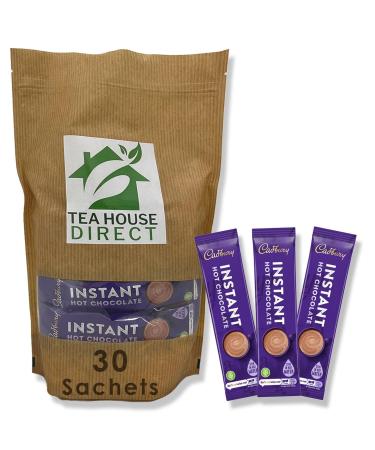 Cadbury Instant Hot Chocolate Mix Rich & Creamy Choco Powder Warm Chocolate-Beverage - 30 Sachets Cadbury Instant Hot Chocolate 1 g (Pack of 30)
