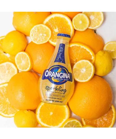 Orangina Citrus Sparkling Juice Beverage - Original French Recipe - 18 Bottles (8.5 oz) - No Artificial Ingredients - Buy Online on SooperMarket.com