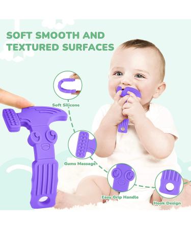 TYRY.HU BPA Free Silicone Teething Toys - Baby Toothbrush Teether Chew Toy Set for Newborns - 4pcs (C) - Buy Online on SooperMarket.com