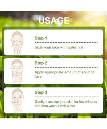 Tea Tree Facial Scrub for Sensitive Skin - Gentle Exfoliation Natural Face Scrub Vegan & Cruelty-Free - 10.58 oz - Buy Online on SooperMarket.com