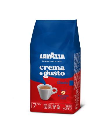 Lavazza Crema e Gusto Classico - Roasted Coffee Beans (1kg) | Spicy Aroma Intensity 8/10 Ideal for Espresso - International Shipping - Buy Online on SooperMarket.com
